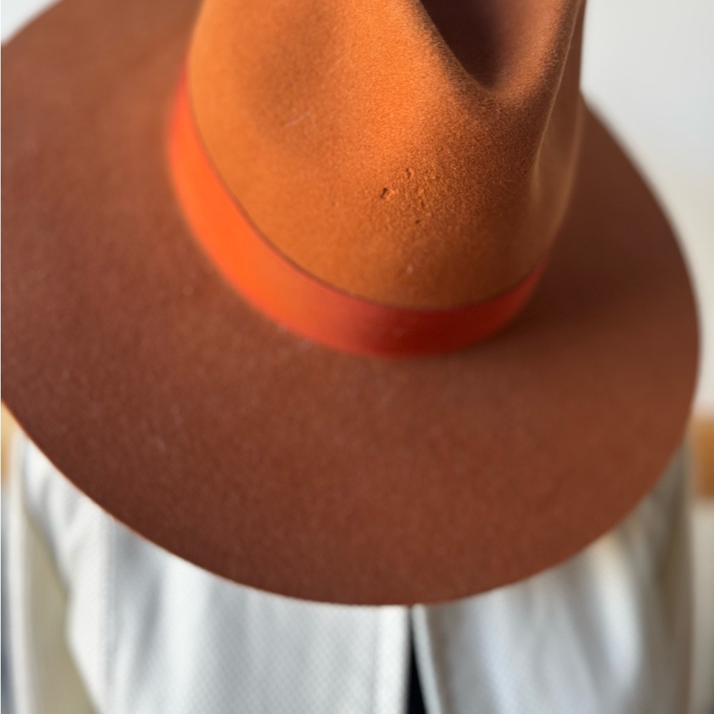 Goorin Bros Rust Orange Fedora - Picture 3 of 4